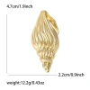 Personalized cross-border European and American landscape, conch cold style, high-end sense brooch, brooch flower, pin accessory, irregular-shaped brooch clasp Specification image